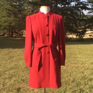 Semantiks Red Long Coat